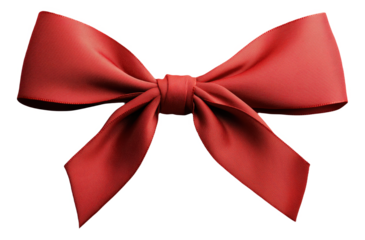 PNG Red ribbon bow on a white background