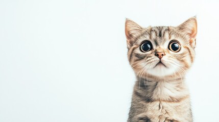 Obraz premium Cute Scottish Fold Cat with Folded Ears