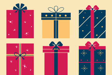 Festive Red Gift Box Collection