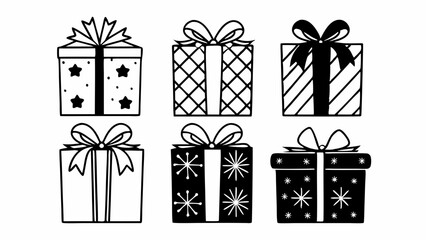 Whimsical Holiday Gift Boxes with Patterns