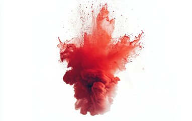red wine splash isolated on white background 