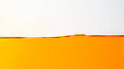 Abstract landscape texture and water level orange on white background.