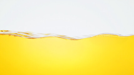 Abstract landscape texture and level of golden water on white background.