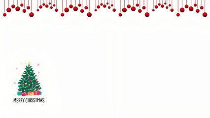 Christmas simple white wallpaper, background