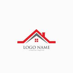 Modern House logo fully editable vector template