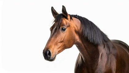 Obraz premium horse isolated on white background