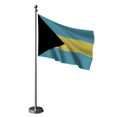 Bahamas flag 4 isolated, table flag