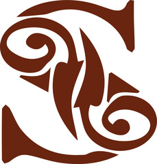 Alphabet art color signs letters design