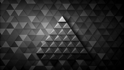 Black abstract background with geometric Low poly triangle design perfect for presentation templates , black