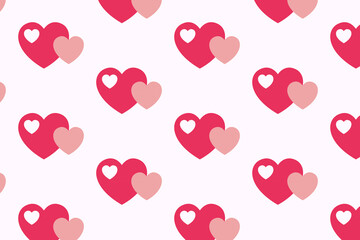 Cute heart pattern. Vector illustration