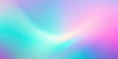 Obraz premium Holographic pastel gradient background with soft pink, purple, teal colors transition, holographic, pastel, gradient, background