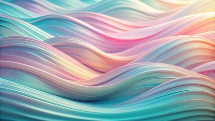 Obraz premium Abstract wave background in soft pastel colors, pastel, abstract, background, wave,design, soft, colors, blue, pink, purple