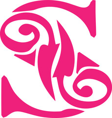 Alphabet art color signs letters design