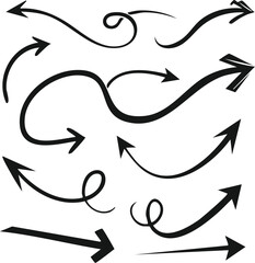 Obraz premium various arrows in different shapes and sizes