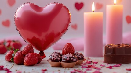 Romantic Valentine's Day Setup
