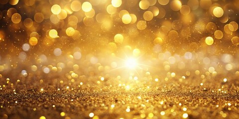 Abstract golden glittering background with blur dots, gold, sparkle, shiny, shimmer, luxury, elegant, abstract