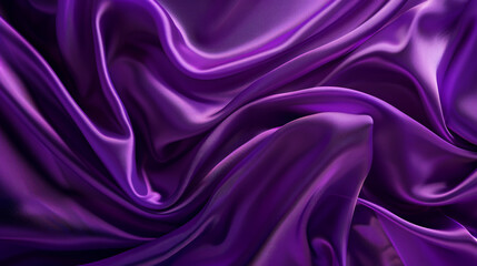 Obraz premium Elegant Purple Silk Fabric with Vibrant Color