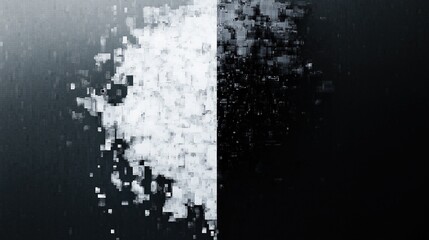 Digital Abstract Pattern of Disintegration