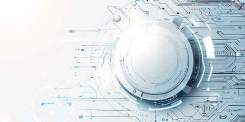 Obraz premium Abstract Technological Background with Circuit Board Design
