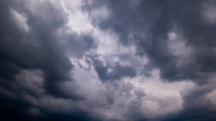  Dark sky with stormy clouds. Dramatic sky rain,Dark clouds before a thunder-storm.