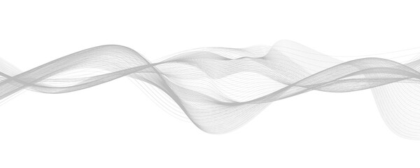 Abstract grey smoky wave background. 