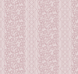 Seamless Pattern with Cute Daisy Flowers and Pansies. Feminine Texture in Country Style for Cloth, Textile, Wallpaper.