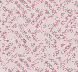 Naklejka premium Seamless Pattern with Cute Daisy Flowers and Pansies. Feminine Texture in Country Style for Cloth, Textile, Wallpaper.