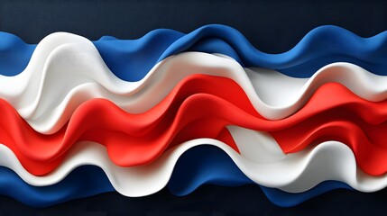 Fototapeta premium Minimalist abstract background with textured layers, honoring Veterans Day with a patriotic color palette and soft contrasts