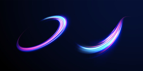 Iight background, speed, wavy, swirl,curve,speedy,vector. Abstract background rotational border lines. Neon stripes in the form of drill, turns and swirl.