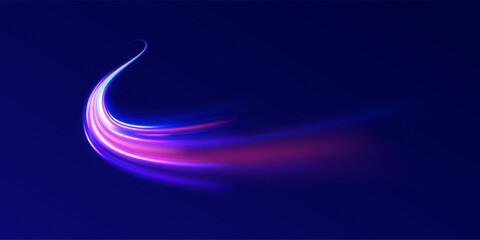 Abstract background rotational border lines. Neon stripes in the form of drill, turns and swirl. Iight background, speed, wavy, swirl,curve,speedy,vector. 