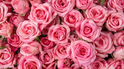 Pink Rose Border Background - a delicate and elegant visual. The pink roses create a charming frame, adding a romantic and sophisticated touch to the design.