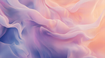 Obraz premium Abstract Pastel Fabric Waves Flowing Gently