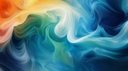 Obraz premium Abstract Swirling Colorscape Fluid Artistic Design