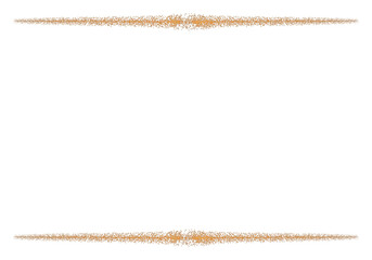 Classic Bronze Text Frame, Isolated on White