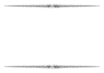 Classic Black Text Frame, Isolated on White