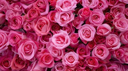 Pink Rose Border Background - a delicate and elegant visual. The pink roses create a charming frame, adding a romantic and sophisticated touch to the design.