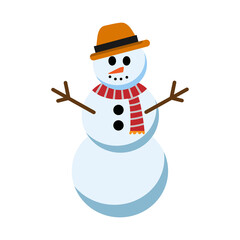 snowman with broom