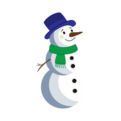 snowman with scarf