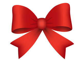 Red Satin Bow