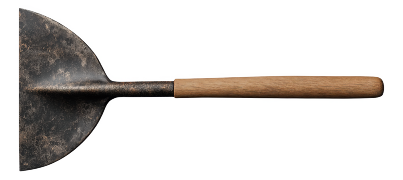 PNG Stone tool with a wooden handle