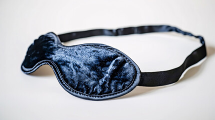 Stylish sleep mask isolated on white background