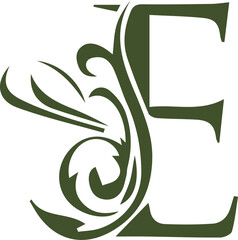 English Alphabet art color signs letters design