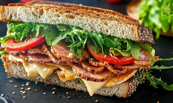 Classic BLT Sandwiches: A Perfect Combination of Bacon, Lettuce, and Tomato