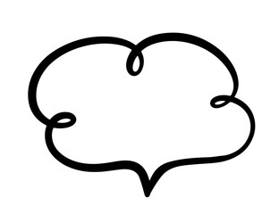 Chat Speech Bubble Message Text Cloud Vector Shape