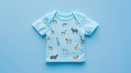 Baby Shirt Featuring Adorable Safari Animal Designs