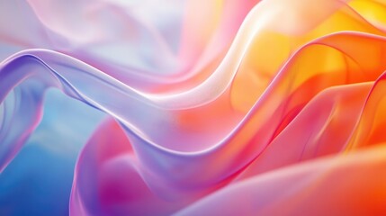 Colorful abstract fabric texture with flowing waves, creating a vibrant backdrop that enhances technology-themed business presentations and PowerPoint designs.