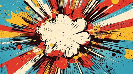 Classic Pop Art Explosion Graphic