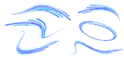 Expressway, car headlight effect. Speed connection vector background. Png, line, blur, beam, ray, abstract, energy, pack, effect. Vector glowing lines air flow effect. Speed connection background. 