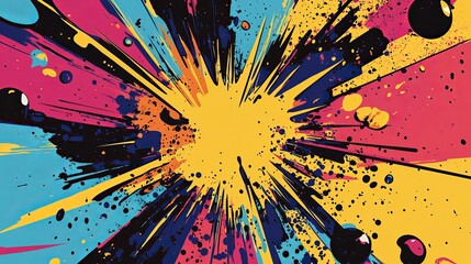 Classic Pop Art Explosion Graphic