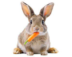rabbit on white background